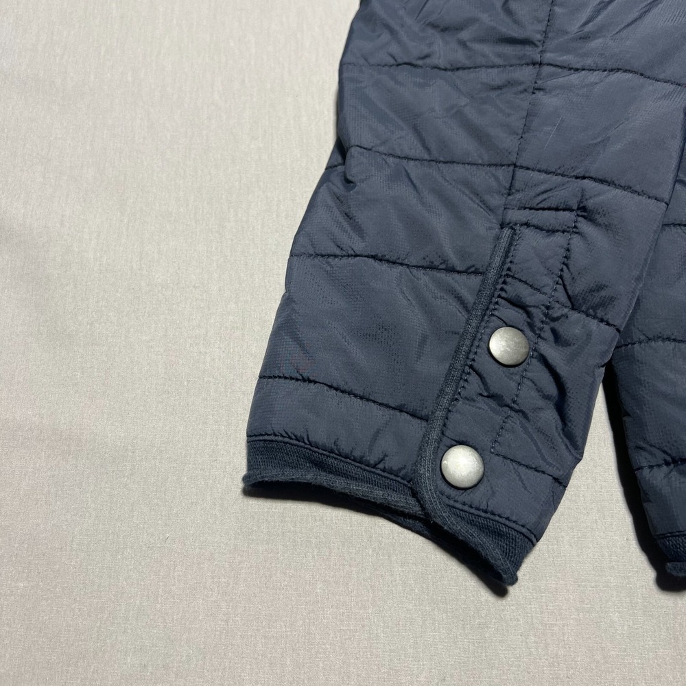 Saint James Men's Navy Blue Long Sleeve‎ Full Zip Quilted Puffer Coat Size 42 L - Picture 4 of 16